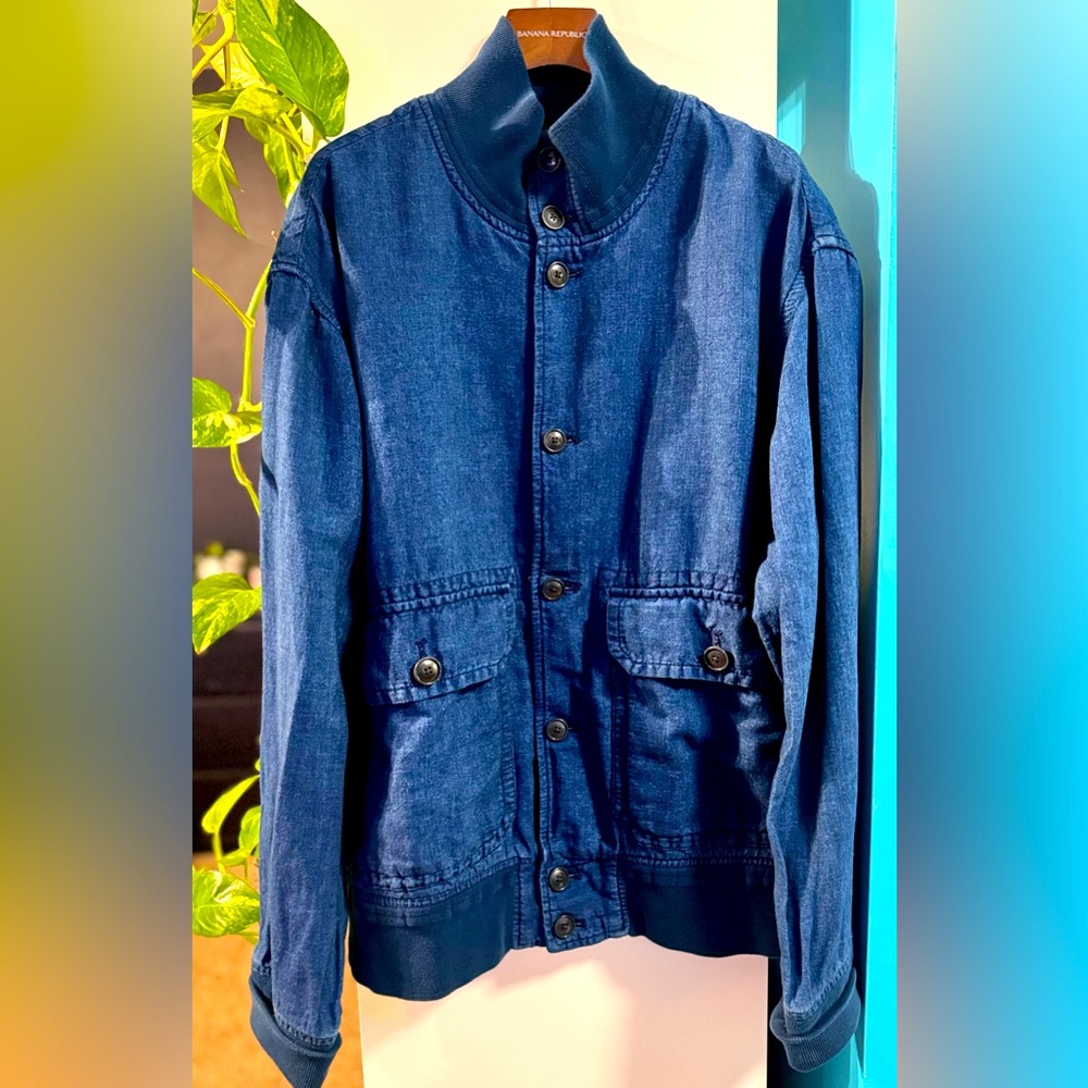 Banana Republic Denim Bomber Jacket